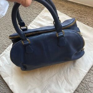 J. Crew Biennial Dark Blue Satchel Bag
